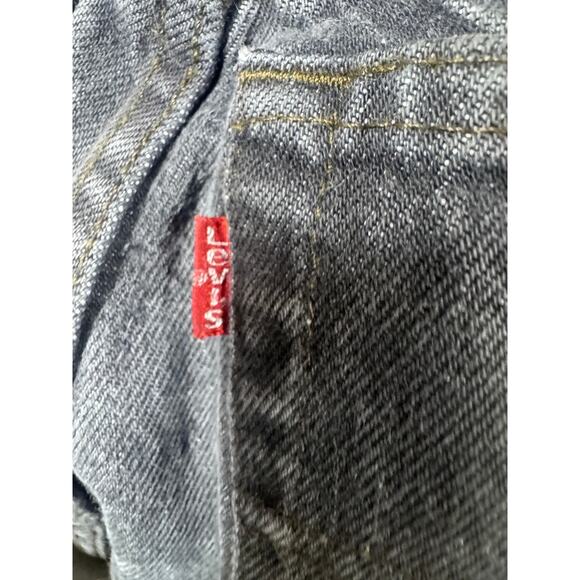 Vintage Levi's 701 Student Black Gray Denim 1985 24x32 100% Cotton 24x32 - Picture 4 of 5